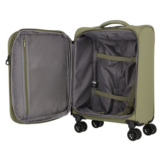 Jump Monthélys 4 roulettes Trolley de cabine 55 cm avec soufflet d'extension