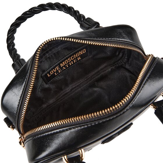 Love Moschino Nero Sac à main Cuir véritable 21 cm