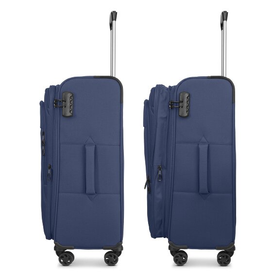 Franky Melbourne 3.0 Set de valises à 4 roulettes 3pcs avec soufflet extensible