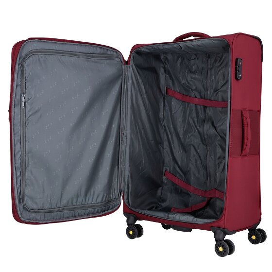 d&n Travel Line 9704 4 roues Valise cabine L 78 cm avec soufflet d'extension