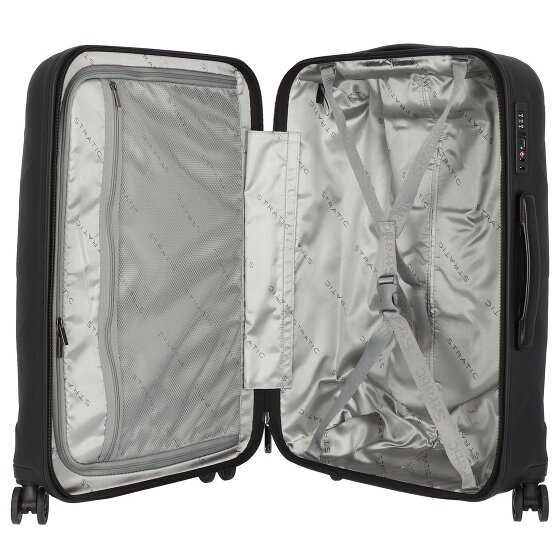 Stratic Leather & More Trolley 4 roues 65 cm