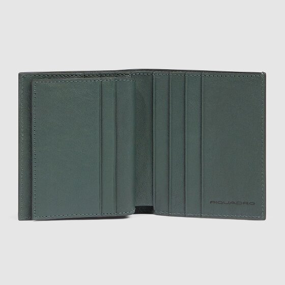 Piquadro Black Square Étui pour cartes de crédit Protection RFID Cuir 9 cm