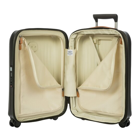 Bric's Taormina 4 roulettes Trolley S 57 cm avec soufflet d'extension