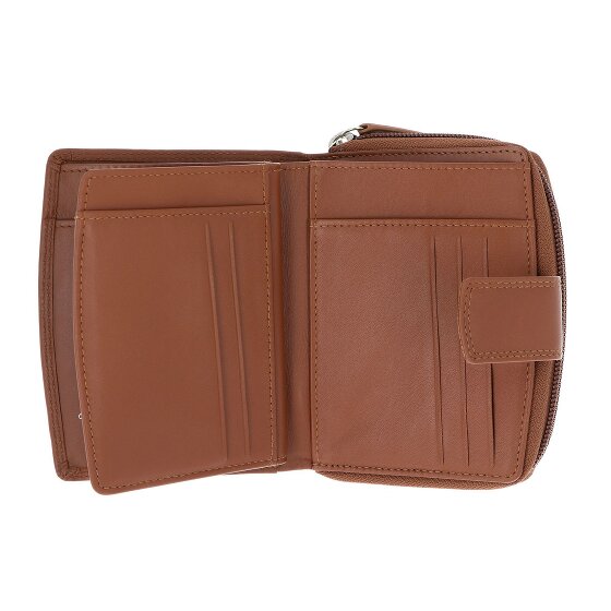 Golden Head Polo Porte-monnaie Protection RFID Cuir véritable 12 cm