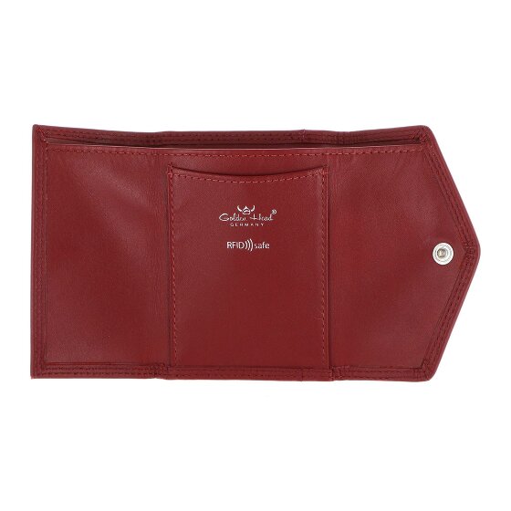 Golden Head Polo Porte-monnaie Protection RFID Cuir véritable 10 cm