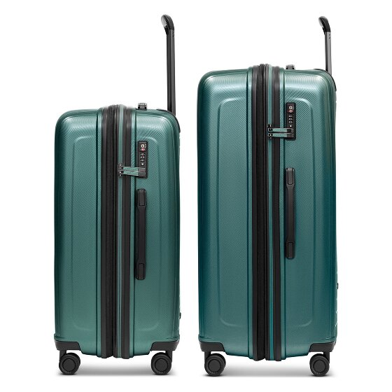 Redolz Essentials 14 4 roulettes Set de valises 2 pièces avec soufflet d'extension
