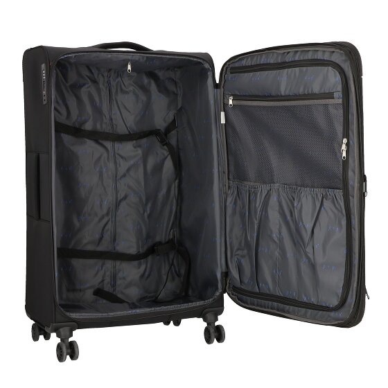 d&n Travel Line 9504 4 roulettes Trolley L 76 cm avec soufflet d'extension