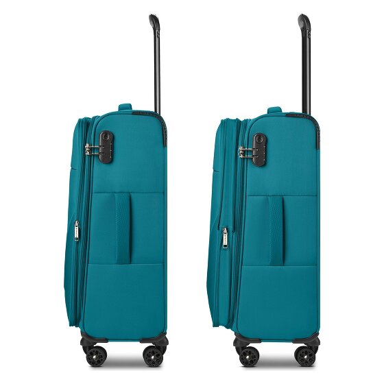 Stratic taska 4 roues Set de valises 3 pièces avec soufflet d'extension