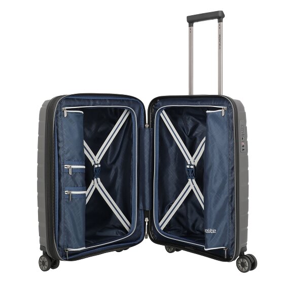Travelite Air Base 4 roulettes Trolley de cabine 55 cm avec soufflet d'extension
