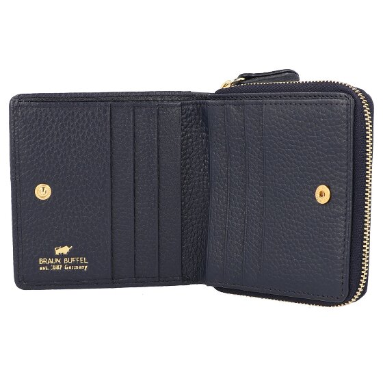 Braun Büffel Asti Porte-monnaie Protection RFID Cuir véritable 10 cm