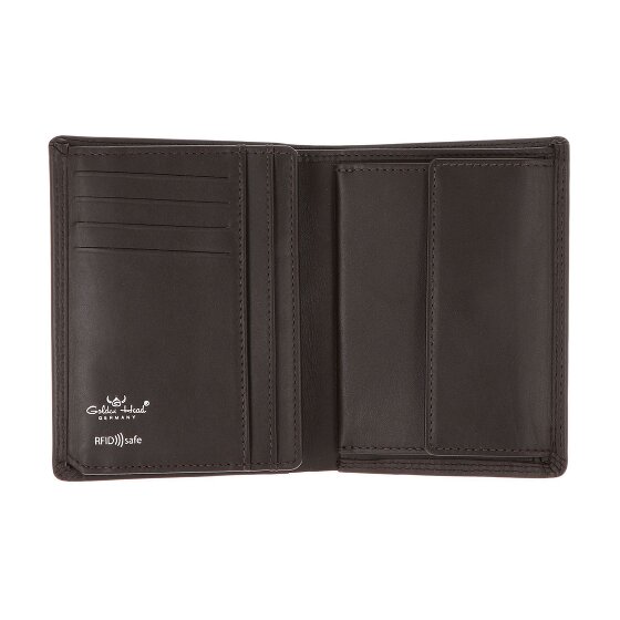 Golden Head Polo Porte-monnaie Protection RFID Cuir véritable 9 cm