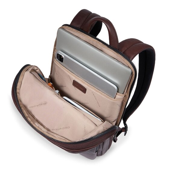 Piquadro Harper Daypack Cuir 38 cm Compartiment pour ordinateur portable