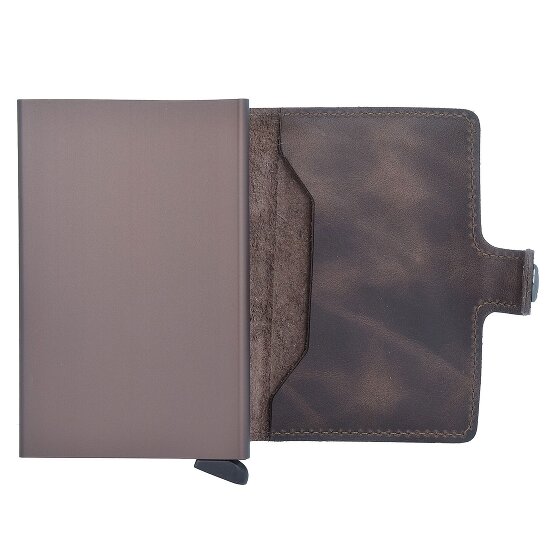 Secrid Miniwallet Étui pour cartes de crédit Protection RFID Cuir véritable 6.5 cm