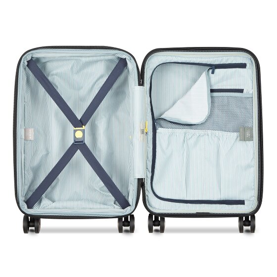 Delsey Paris Longitude 4 roulettes Trolley de cabine 55 cm avec soufflet d'extension