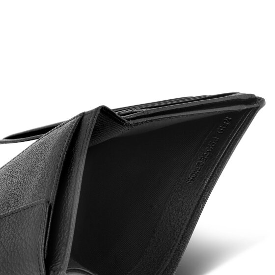 Redolz Leather Essentials HF Porte-monnaie en cuir RFID 9,5 cm dépliable