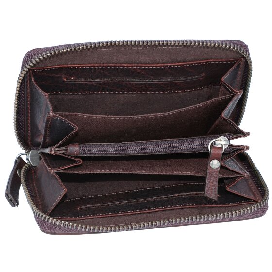 Burkely Antique Avery Porte-monnaie en cuir RFID 14 cm