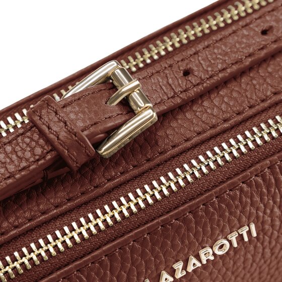 Lazarotti Bologna Leather Sac à bandoulière Camera-Bag en cuir double zip 18 cm