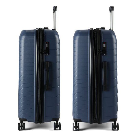 Benzi 5808 4 roulettes Trolley 74 cm avec soufflet d'extension