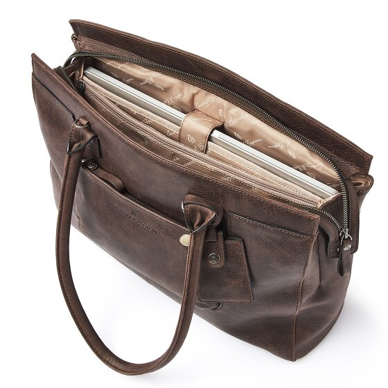Castelijn & Beerens Carisma Sac à bandoulière RFID en cuir 38 cm Compartiment pour ordinateur portable