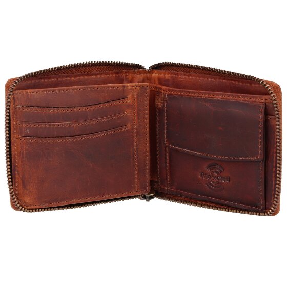 Greenland Nature Soft & Safe Porte-monnaie en cuir RFID 12 cm