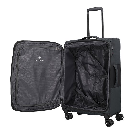 Travelite Corsiica 4 roulettes Trolley M 67 cm avec soufflet d'extension