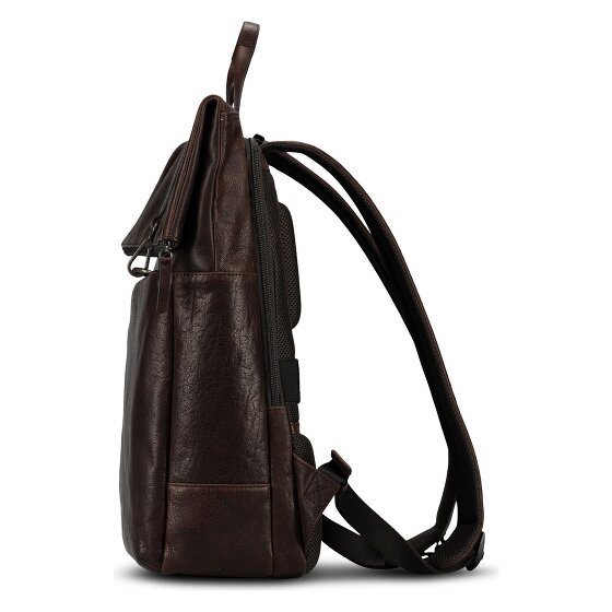 Jost Glasgow Daypack Protection RFID Cuir véritable 42 cm Compartiment ordinateur