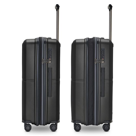 Pactastic Collection 01 4 roulettes Trolley M 67 cm avec soufflet d'extension