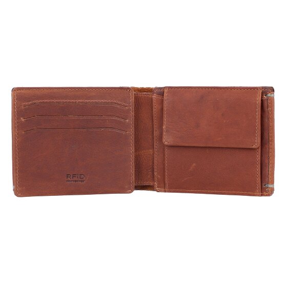 Burkely Antique Avery Porte-monnaie en cuir RFID 12 cm