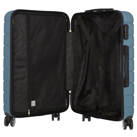 Nowi Bergamo 4 roulettes Set de valises 3 pièces