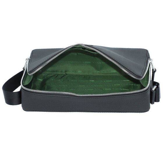 Lacoste Chantaco Sac à bandoulière Cuir véritable 26 cm