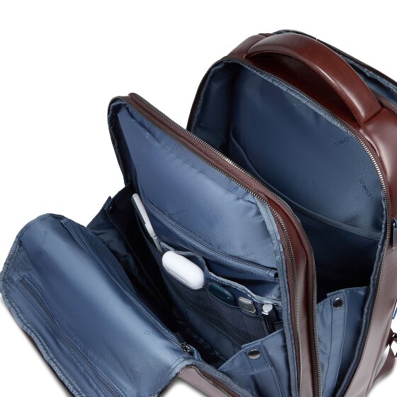 Piquadro Blue Square Daypack Cuir 42 cm Compartiment pour ordinateur portable