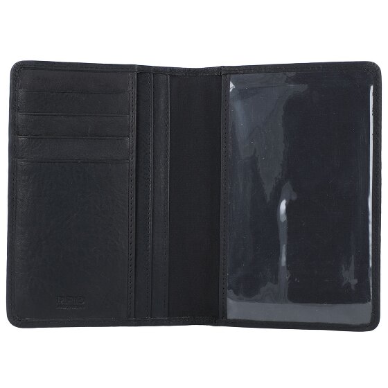 Burkely Antique Avery Porte-passeport RFID en cuir 10 cm