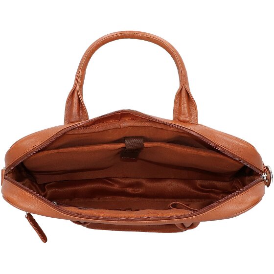 Dermata Porte-documents en cuir 39 cm Compartiment pour ordinateur portable