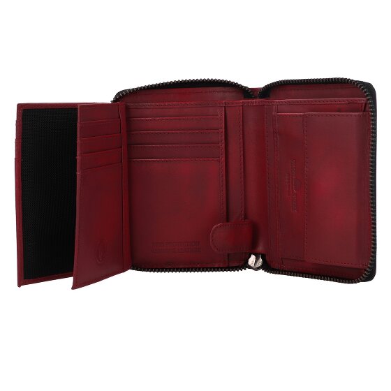 Greenburry Destressed Porte-monnaie Protection RFID Cuir 13 cm