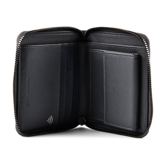 Mandarina Duck Downtown Porte-monnaie Protection RFID Cuir véritable 10 cm
