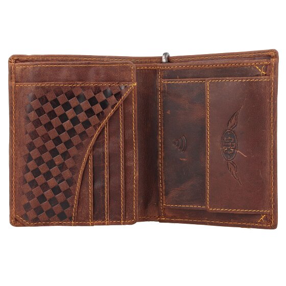 Greenburry Racing Collection Nashville Porte-monnaie RFID en cuir 10 cm