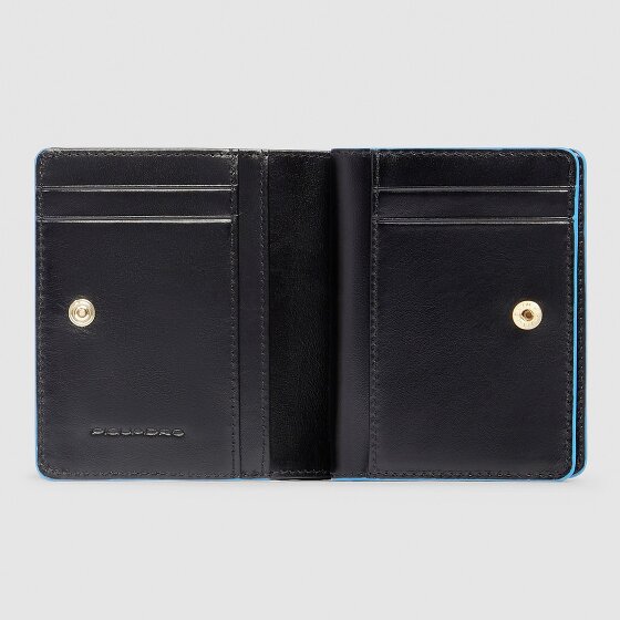 Piquadro Blue Square Porte-monnaie Protection RFID Cuir véritable 11 cm