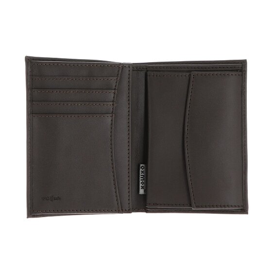 oxmox Leather Porte-monnaie Protection RFID Cuir véritable 10 cm