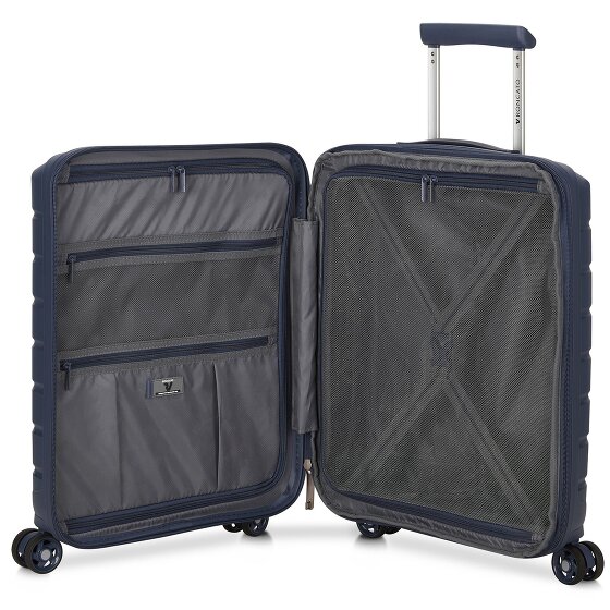 Roncato B-Flying 4 roulettes Trolley d'affaires 55 cm Compartiment pour ordinateur portable avec soufflet d'extension