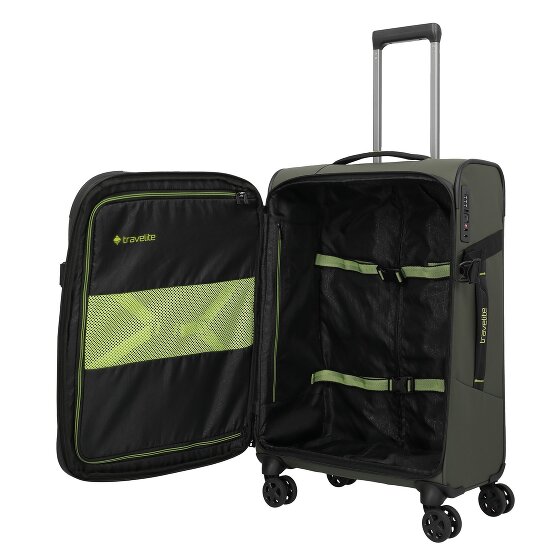 Travelite Briize 4 roulettes Trolley M 67 cm avec soufflet d'extension