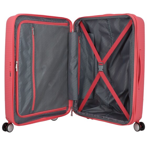 American Tourister Soundbox 4 roues Valise cabine 67 cm avec soufflet d'extension