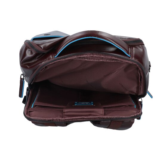 Piquadro Blue Square Revamp Sac à dos professionnel Cuir véritable 37 cm Compartiment ordinateur