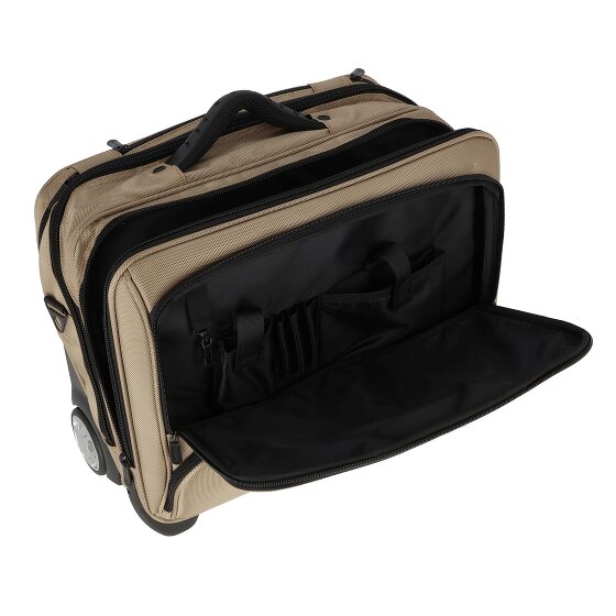 Dermata 2 roulettes Trolley d'affaires 41 cm Compartiment pour ordinateur portable