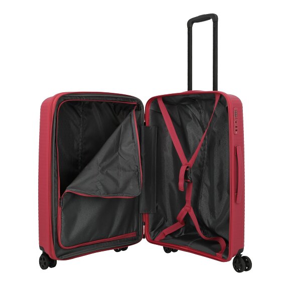 Travelite Air Stripe 4 roulettes Set de valises 3 pièces avec soufflet d'extension