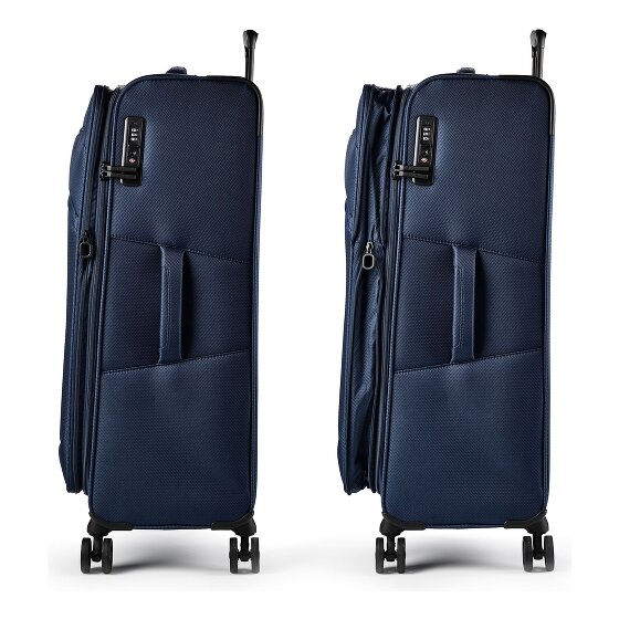 d&n Travel Line 9804 4 roues Valise cabine L 78 cm avec soufflet d'extension