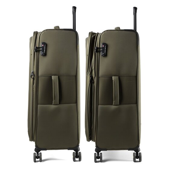 d&n Travel Line 9704 4 roues Valise cabine L 78 cm avec soufflet d'extension