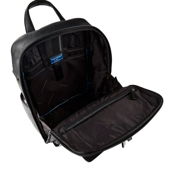 Piquadro Ael Daypack Cuir véritable 37 cm Compartiment ordinateur