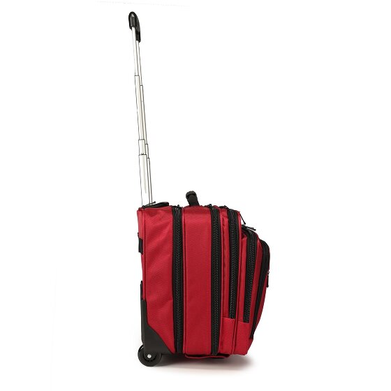 Dermata 2 roues Valise business 38 cm Compartiment ordinateur