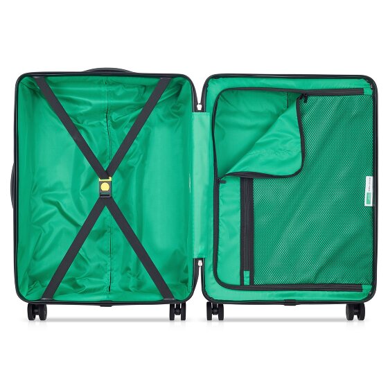 Delsey Paris x United Colors of Benetton Now Hardside Set de valises à 4 roulettes 3 pcs. avec soufflet extensible