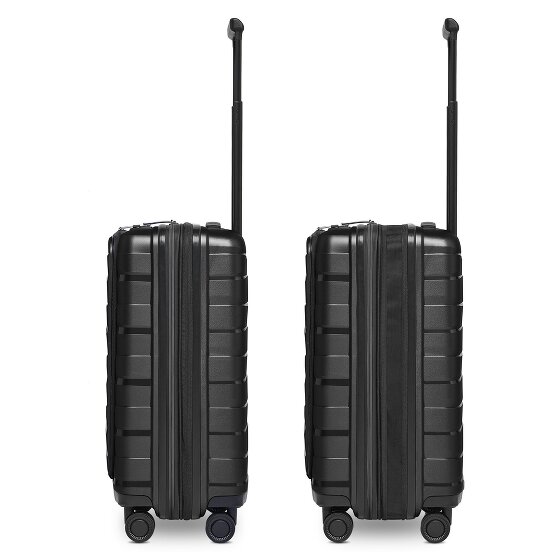 Bergpfeil Travel 4 roues Valise cabine 55 cm Compartiment ordinateur avec soufflet d'extension